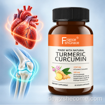 Shecome Kurkuma-Kapseln verzögern die Alterung, Curcumin-Ergänzungen
